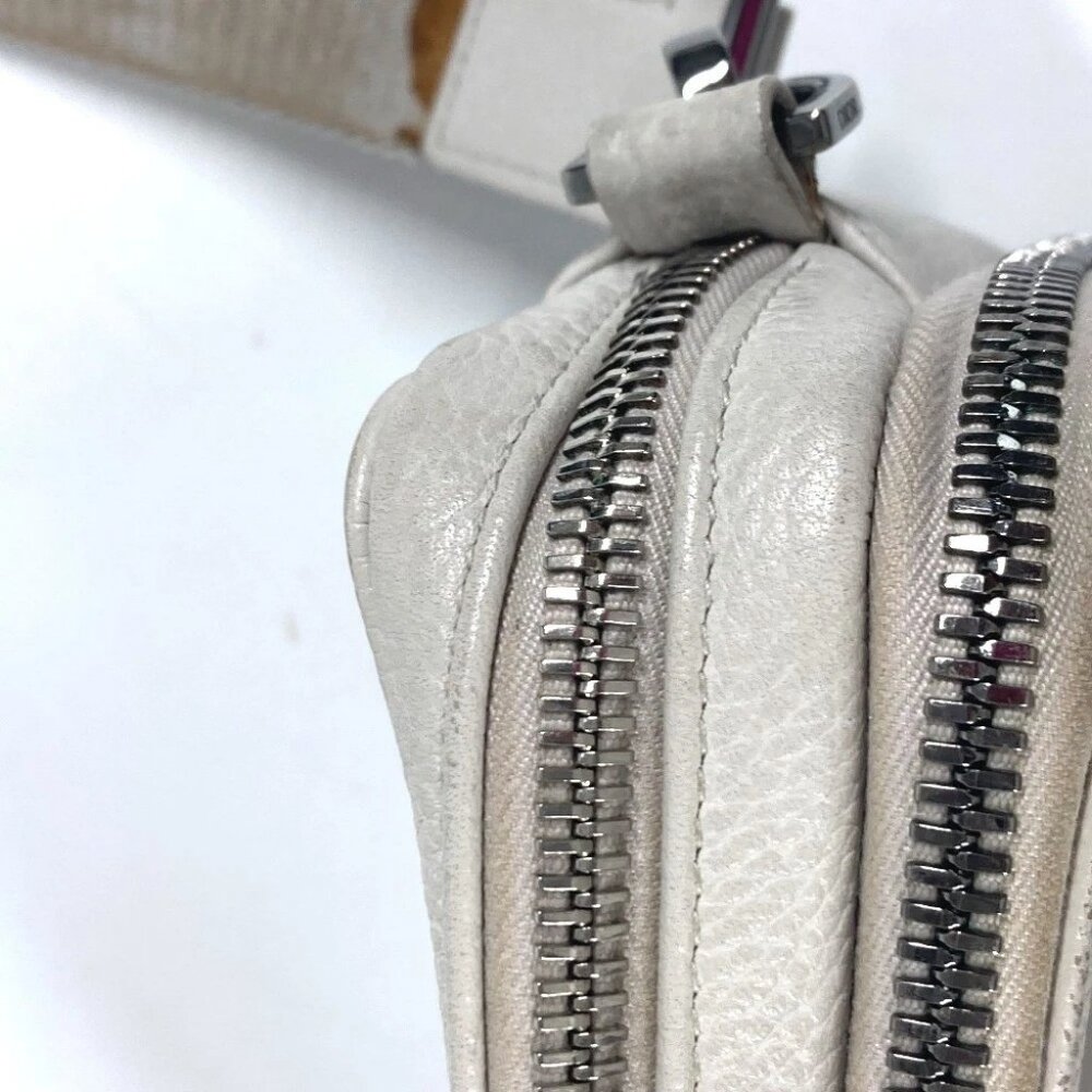 Dior logo Crossbody bag Shoulder Bag Leather IvoryBased - Picture 6 of 13